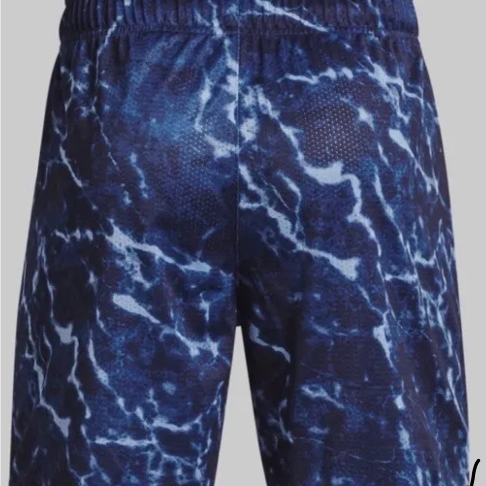Under Armour Men's Project Rock Mesh Printed Training Shorts 7”Loose Size Large - Picture 2 of 8